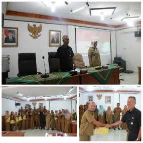 PENYERAHAN PIAGAM PENGHARGAAN PEGAWAI TERBAIK   1  DAN 2 DI LINGKUNGAN INSPEKTORAT DAERAH PROVINSI SUMATERA BARAT  PERIODE SEMESTER I TAHUN 2019