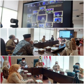 RAKORWASDANAS BERSAMA KPK, KEMENDAGRI DAN BPKP SECARA ZOOM MEETING.