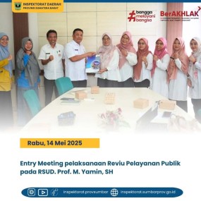 REVIU PELAYANAN PUBLIK PADA RSUD PROF. M.YAMIN, SH.