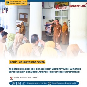 APEL PAGI DI LINGKUNGAN INSPEKTORAT DAERAH PROVINSI SUMATERA BARAT