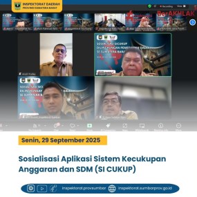 SOSIALISASI APLIKASI SISTEM KECUKUPAN ANGGARAN DAN SDM (SI CUKUP)